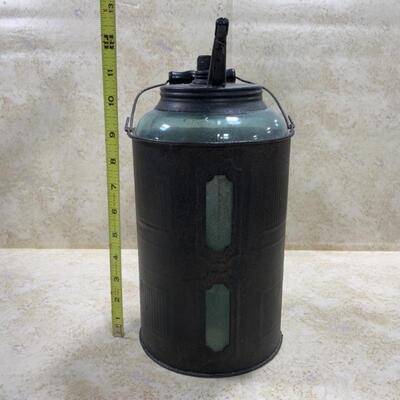 -120- ANTIQUE | Glass Gas Can | Dandy | Kerosene | 1 Gallon