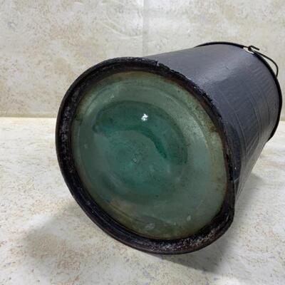 -120- ANTIQUE | Glass Gas Can | Dandy | Kerosene | 1 Gallon