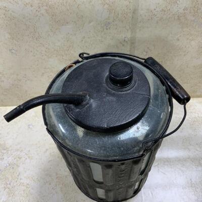 -121- ANTIQUE | Glass Daisy Gas Can | Patent 1881