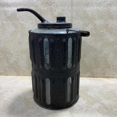 -121- ANTIQUE | Glass Daisy Gas Can | Patent 1881