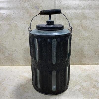 -121- ANTIQUE | Glass Daisy Gas Can | Patent 1881