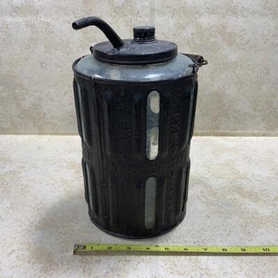 -121- ANTIQUE | Glass Daisy Gas Can | Patent 1881