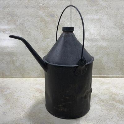 -122- VINTAGE | Mini Dunlap Brass Blow Torch | 1 Gallon Metal Gas Can