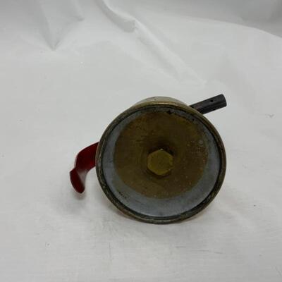 -122- VINTAGE | Mini Dunlap Brass Blow Torch | 1 Gallon Metal Gas Can