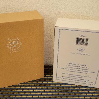 Lot 24: (2) New Collectibles- HEAVENLY WINTER WOODS & PRECIOUS MOMENTS 