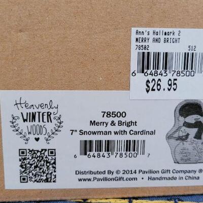 Lot 24: (2) New Collectibles- HEAVENLY WINTER WOODS & PRECIOUS MOMENTS 