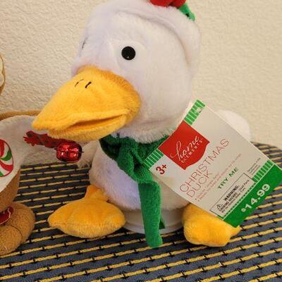 Lot 28: (3) New Christmas Stuffed Animals 