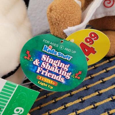 Lot 28: (3) New Christmas Stuffed Animals 