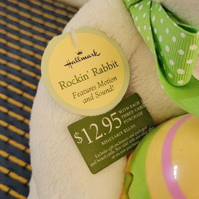 Lot 36: New Hallmark Rocking Rabbit