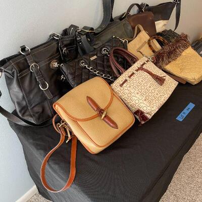 Lot 14 - Authentic Coach, Kate Spade, Dooney Bourke, other bags.