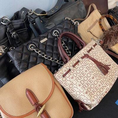 Lot 14 - Authentic Coach, Kate Spade, Dooney Bourke, other bags.