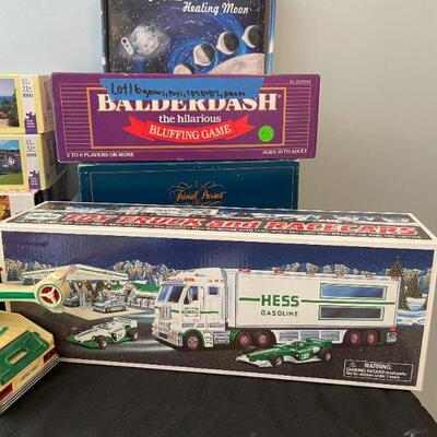 Lot 16 - Vintage telephone, misc, Cd's and DVD's, puzzles and games, Hess cars 