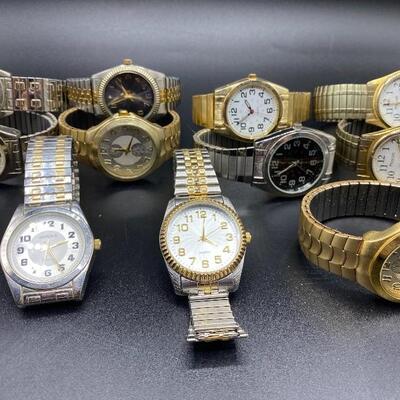 Mixed Lot of Men's Watches **For Parts or Repair**