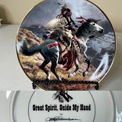 D- Franklin Mint Collection of 3 Spirit Plates