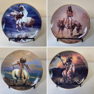 E- Franklin Mint Collection of 4 â€œSpiritâ€ Plates