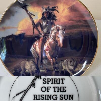 E- Franklin Mint Collection of 4 â€œSpiritâ€ Plates