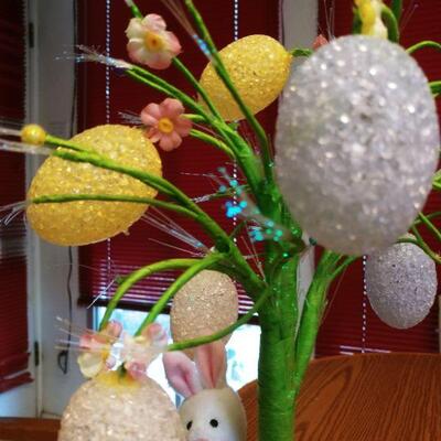 Musical Fiber Optic Easter Tree & Sun Tea Gallon