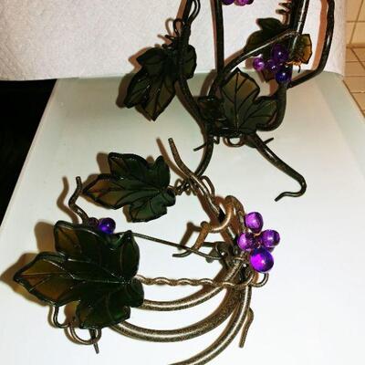 Unique Large Grapevine Candleholders Set - New