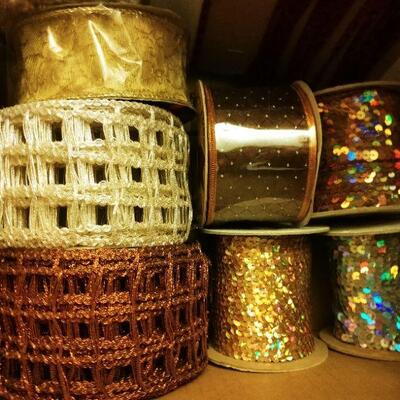 Bolts of Cords, Ribbons, feathers, trim