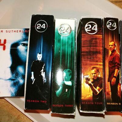 6 seasons of "24" with Keifer Sutherland on DVDs