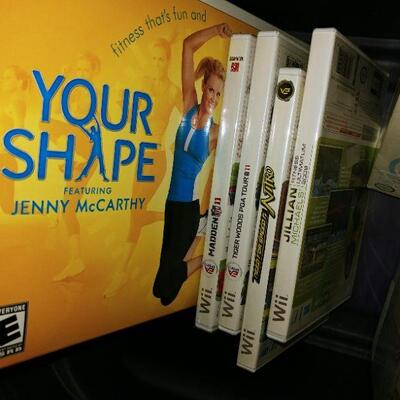 WII console, games, controllers & WII Step