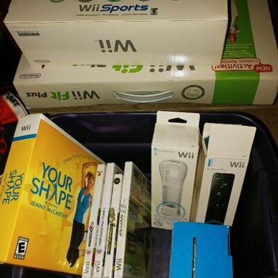 WII console, games, controllers & WII Step