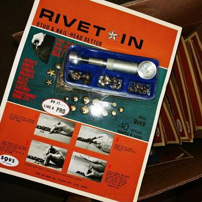 Rivet-In Sets on Cards - Wholesale lot 85 card pkgs