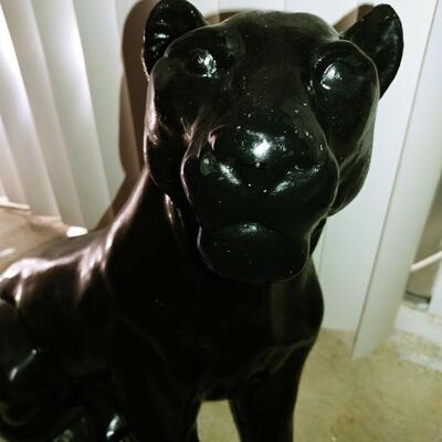 Black Cat Statue 25"Hx24"Wx9"D