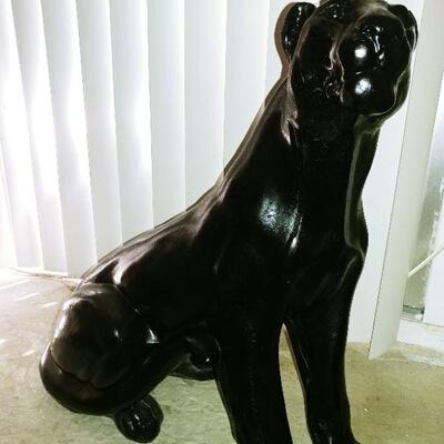 Black Cat Statue 25"Hx24"Wx9"D