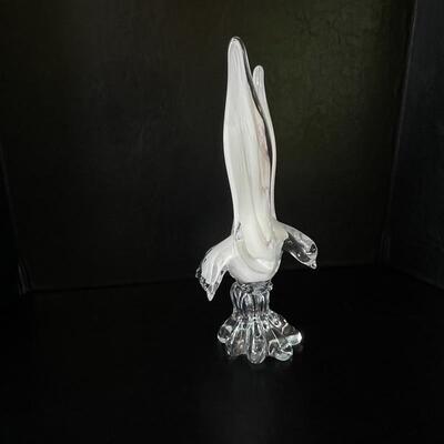 Glass Seagull Sculpture 