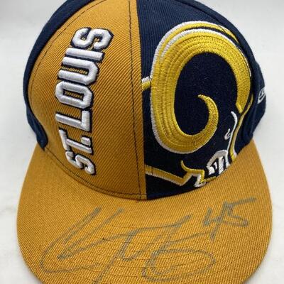 Autographed Chris Massey St. Louis Rams  New Era Hat.