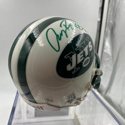 Autographed Anthony Becht 5 3/8 Plastic Football Helmet.