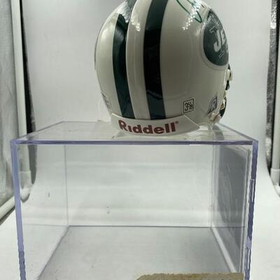 Autographed Anthony Becht 5 3/8 Plastic Football Helmet.
