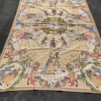 Large Victorian Dressed Monkey Tapestry Wall Hanging 