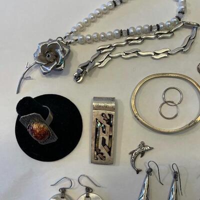 Lot 76 - Lot of (25) misc. sterling silver 925 pieces