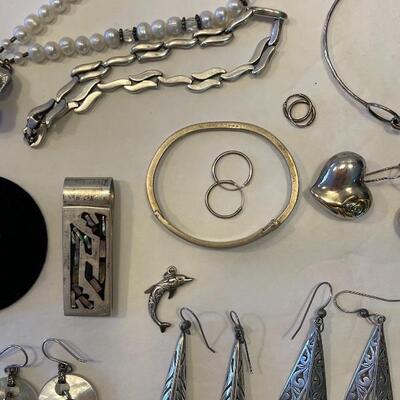 Lot 76 - Lot of (25) misc. sterling silver 925 pieces