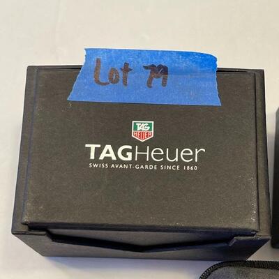 Lot 79 - Tagheuer watch with box and 2 empty boxes
