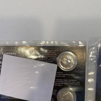 Lot 88 - Kennedy half dollars with stamps