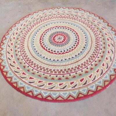 Multi-Color Pier 1 Imports Hooked Style Rug- 71 1/2