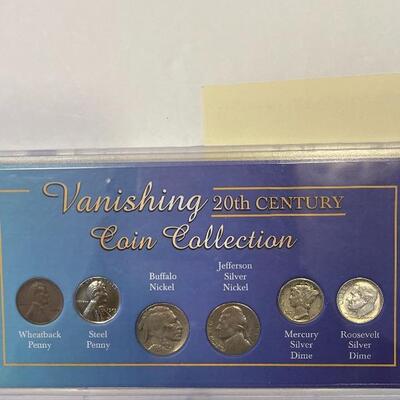 Lot 94 - treasury of United States silver dimes with stamps (1931, 1934, 1935, 1936), vanishing 20th century coin collection with COA,...