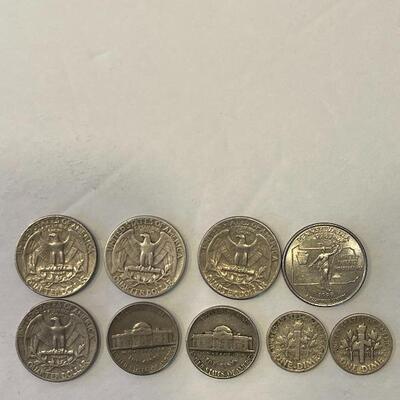 Lot 99 - lot of (5) Washington quarters, (2) Jefferson nickels, (2) Roosevelt dimes