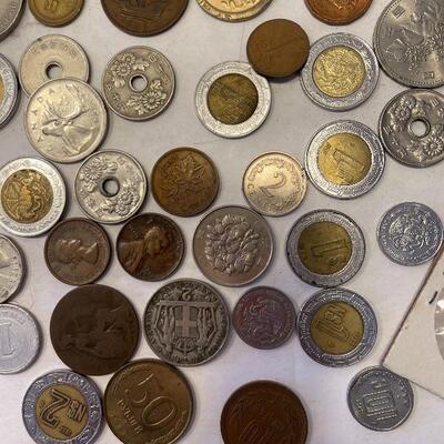 Lot 102 - Lot of 48 foreign coins