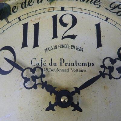 Kitchen Clock with Fruit Design. Collectible Clocks by Roger Lascelles. Works