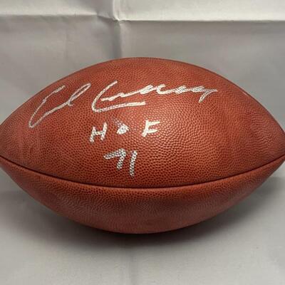 Autographed Earl Campbell Football #3