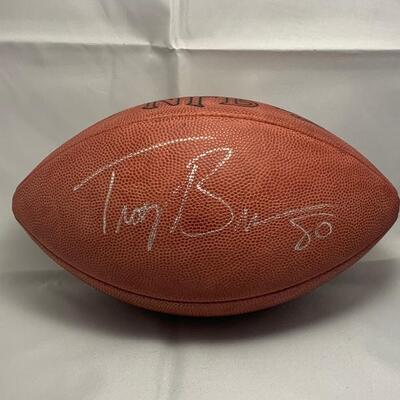 Autographed Troy Brown Football & Cards