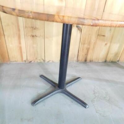 Solid Wood Top :Pub Style Table with Pedestal Base- 36