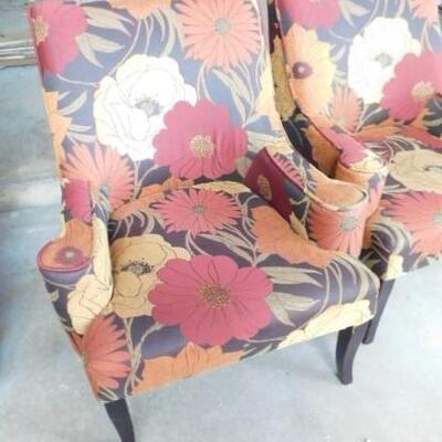 Two Upholstered Accent Chairs
