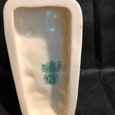 Vintage SEA HORSE  CORNUCOPIA/SPILL VASE by Belleek Ireland