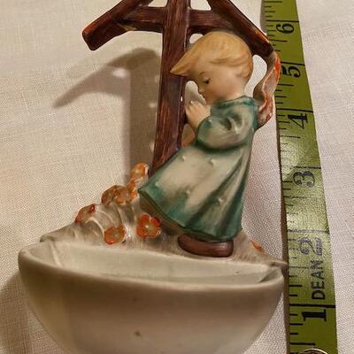 Vintage Goebel  Hummel Holy Water Font "ANGEL SHRINE"-147