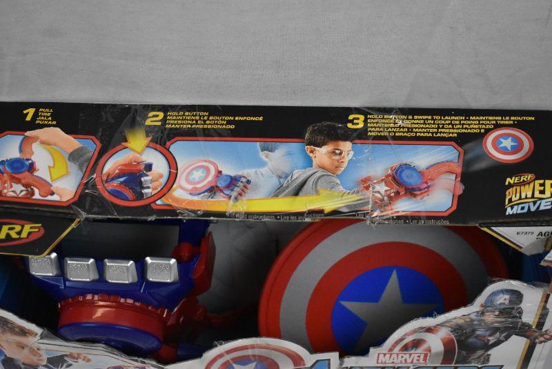 NERF Power Moves Marvel Avengers Captain America Shield Sling - New, open  box | EstateSales.org